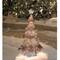 46" LED Lighted Bronze Gold Finish Mesh Christmas Tree Outdoor Decoration